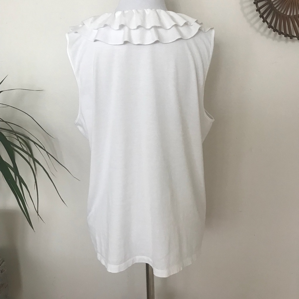 ‼️SOLD‼️Ralph Lauren ruffle tank - Picture 4 of 6